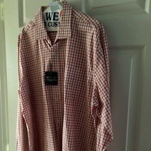 NWT Charleston Threads plaid button up shirt size Xl